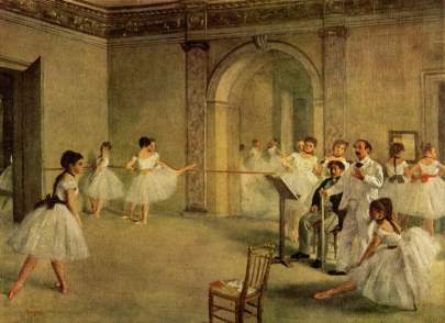 "Dance Class at the Opera" - Edgar Degas, 1872